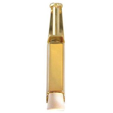Foot operated door stop brass finish 165mm euro brass