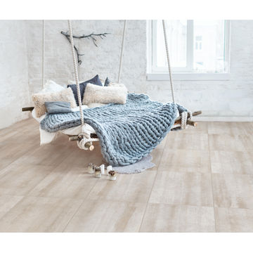 Floor Tile Ceramic Concreta Wood Ivory 600x600mm (2.16m2/box)