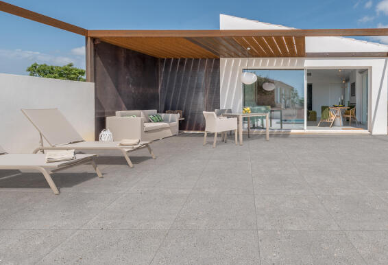 Floor tile porcelain london grey eco slip resistant 600x600mm