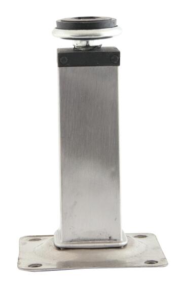 Leg Round,100mmx50mm Satin,Bottom Adjustable