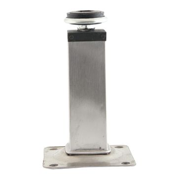 Leg Round,100mmx50mm Satin,Bottom Adjustable