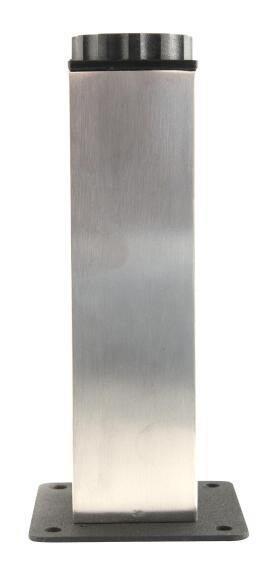 Leg Square, 100mm x 25 x 25mm Satin