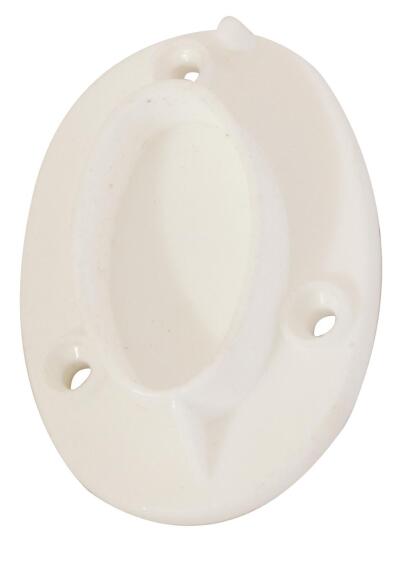 Oval Rail Support/Chromed Plastic/19mm-2