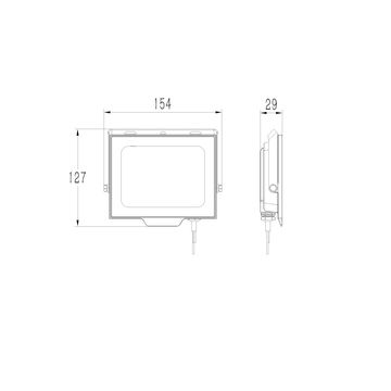 INSPIRE WILETS FLOODLIGHT 30W 3300LM