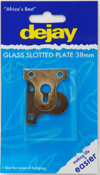 Glass slotted plate 38mm 2pc dejay