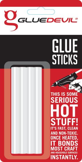 Glue sticks clear multi-purpose d7x100mm 15pc gluedevil
