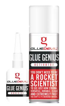 Glue genius superglue kit 50g+200ml gluedevil