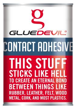 Contact adhesive 5lt gluedevil