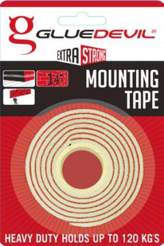 Double-sided tape h/duty 1x18mmx1.5m gluedevil