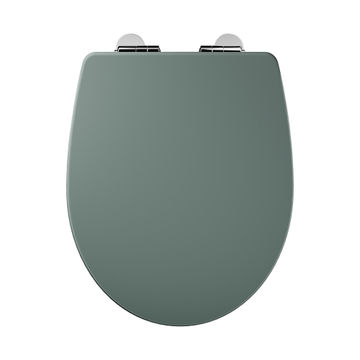 Sensea Purity Oval Toilet Seat With Soft Closing Hinge Dark Green