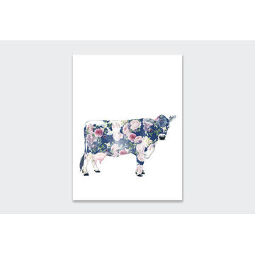 WALL ART PRINT ROSIE THE COW 2 23X30CM
