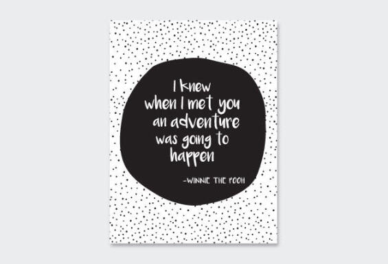 WALL ART PRINT WINNIE THE POOH 23X30CM