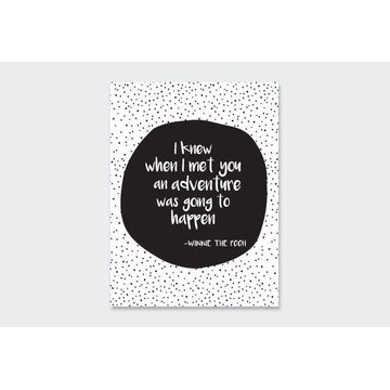 WALL ART PRINT WINNIE THE POOH 23X30CM