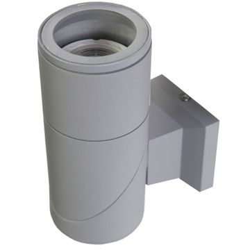 GU10X1 ROUND TILT IP44 GREY