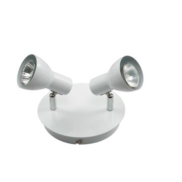  spotlight 2xgu10  on a plate white