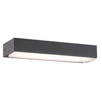 K Light LED Single Skyline Rectangle Outdoor Wall Light 