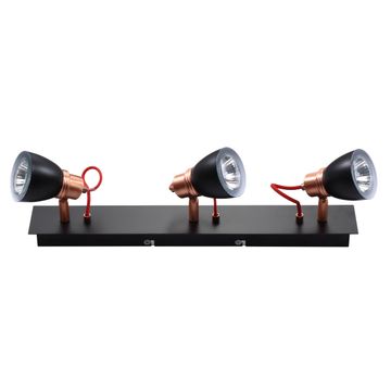  spotlight 3xgu10  on a bar black n copper