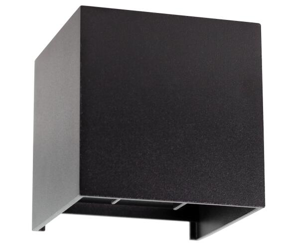 LED SQUARE WALL LIGHT BLACK IP54