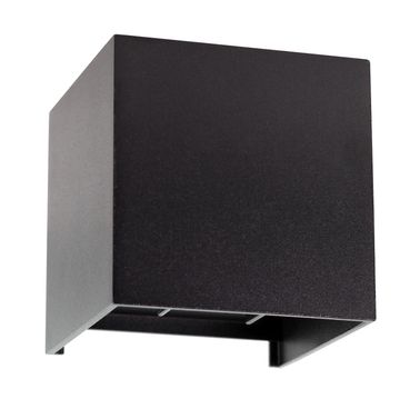 LED SQUARE WALL LIGHT BLACK IP54