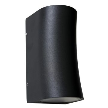 K Light Curved Outdoor Wall Light Black 