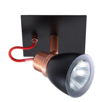 spotlight 1xgu10 black and copper