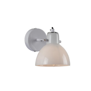 SIENA WALL LIGHT WHITE OPAL GLASS