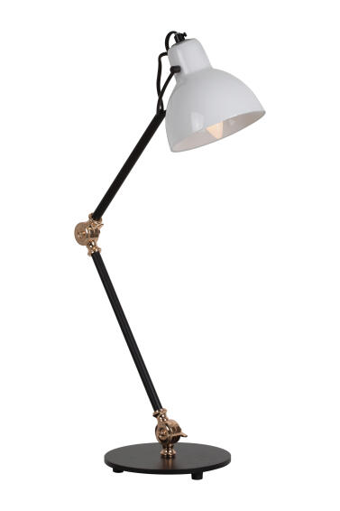 EUROLUX TABLE LAMP SIENA ADJUST BLACK&OPAL