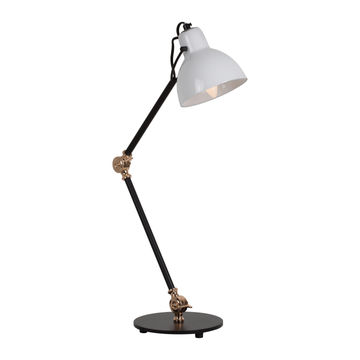 EUROLUX TABLE LAMP SIENA ADJUST BLACK&OPAL