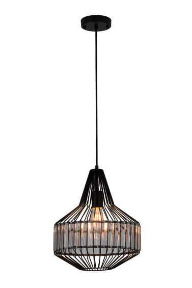 pendant light loren metal wire grid shade