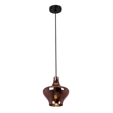 pendant light larissa glass copper