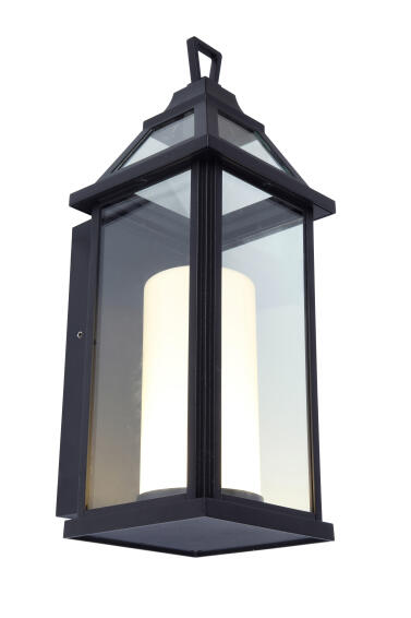 OUTDOOR WALL LANTERN LED BLACK