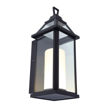 OUTDOOR WALL LANTERN LED BLACK