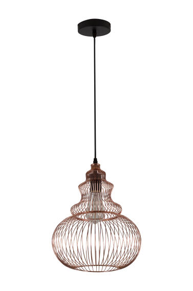 pendant light anthea metal copper grid
