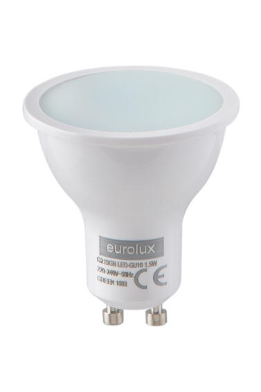  led light bulb GU10 1.5w green blister pack