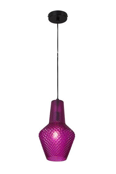 pendant light milano small pink glass