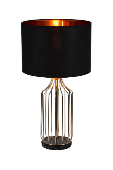 TABLE LAMP METAL & FABRIC