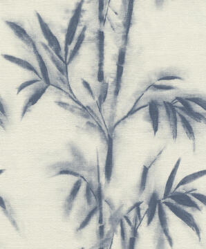 Wallpaper Non-Woven Blue Leaf 10.5x0.53cm