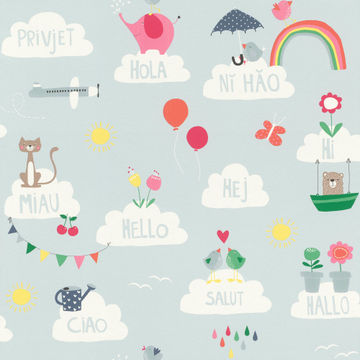 Wallpaper non-woven blue 10.5cm x 0.53cm