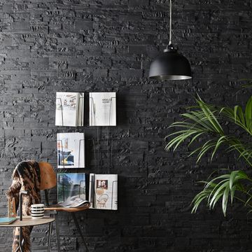 Wall Cladding Concrete ARTENS Bross Black L37cm x W10cm (1m2/box)