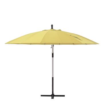 Side umbrella sinae NATERIAL D290cm round yellow banana 200g aluminium