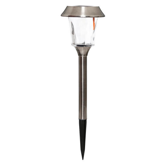 garden spike  stainless steel solar light 10 lumens solarmate