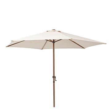 Umbrella Polar & Brown Hexagon Polyester & Steel Dia 260cm