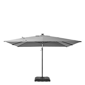 Umbrella Sonora LED with Base Aluminium 290 cm X 290 cm Dark Grey