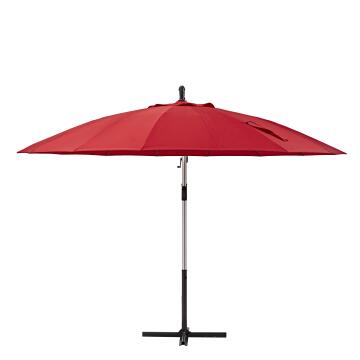 Side umbrella sinae NATERIAL D290cm round red aluminium
