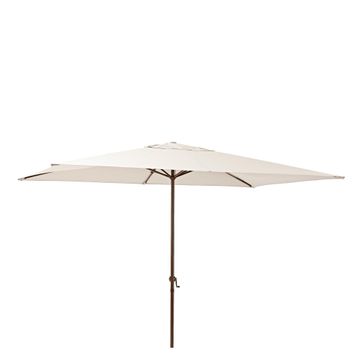 1st Price Umbrella Polare White Square Polyester & Steel W200cmxL300cm
