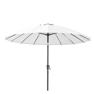 Umbrella sinae NATERIAL D250cm round white 200g aluminium & steel