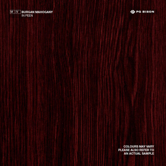 Burgan Mahogany Peen Melamine Chipboard T16mm x W1830mm x L2750mm