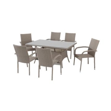 Dining Set Verona with 6 armchairs Excludes accessories