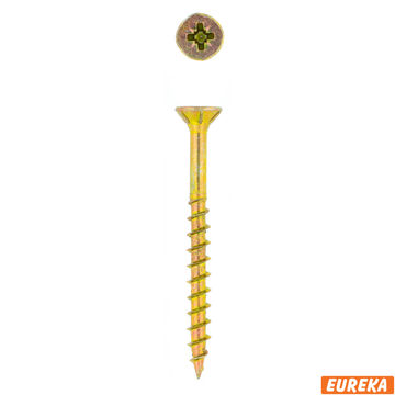 Chipboard screws smooth shank YP 4.0x60mm 200pc eureka