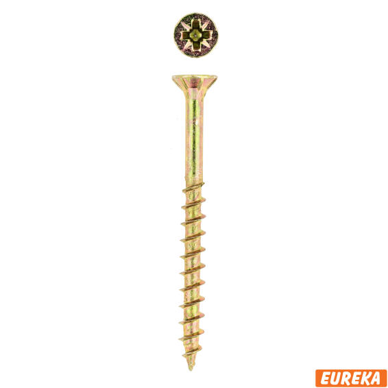 Chipboard screws smooth shank YP 4.0x50mm 300pc eureka